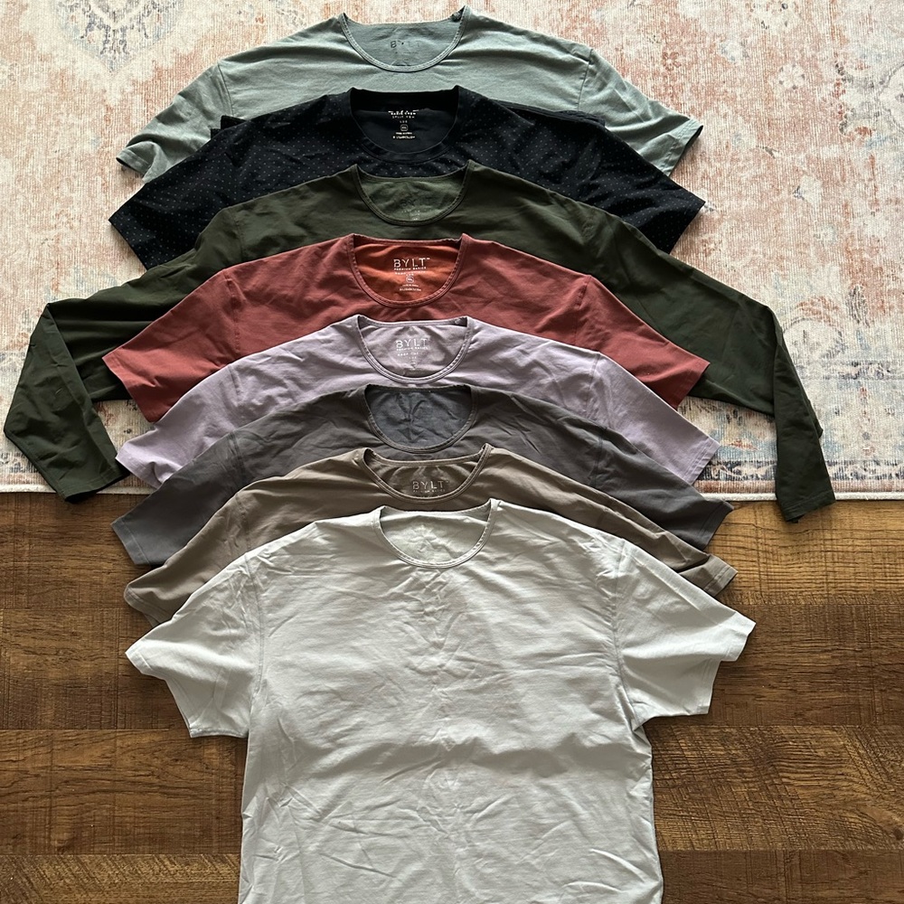 Set of 8 Men’s BYLT Basics Shirts